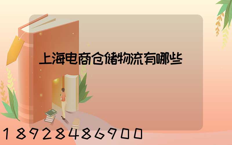 上海电商仓储物流有哪些
