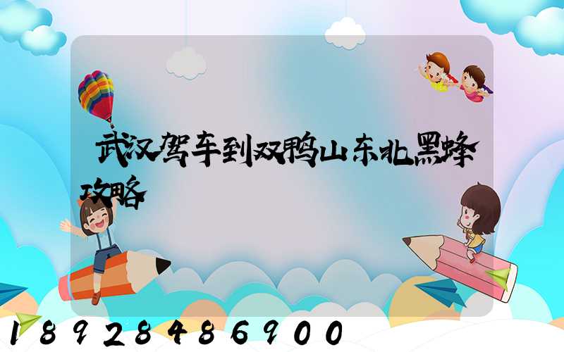武汉驾车到双鸭山东北黑蜂攻略