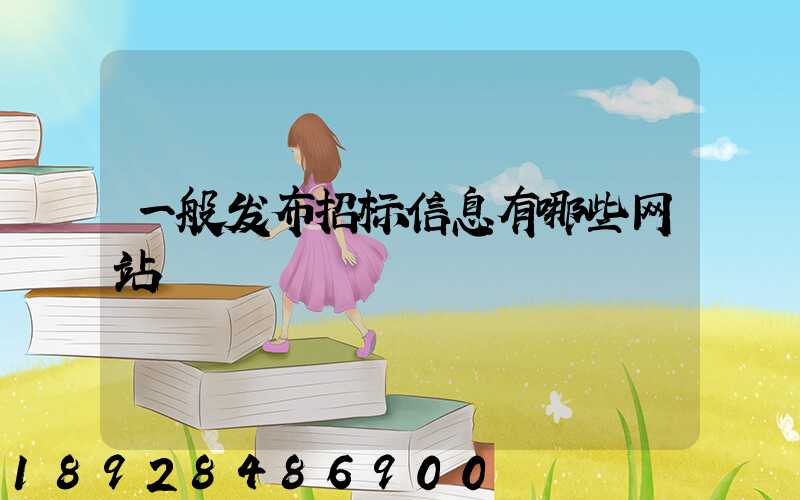 一般发布招标信息有哪些网站