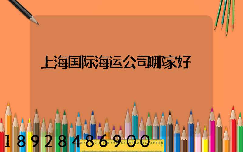 上海国际海运公司哪家好