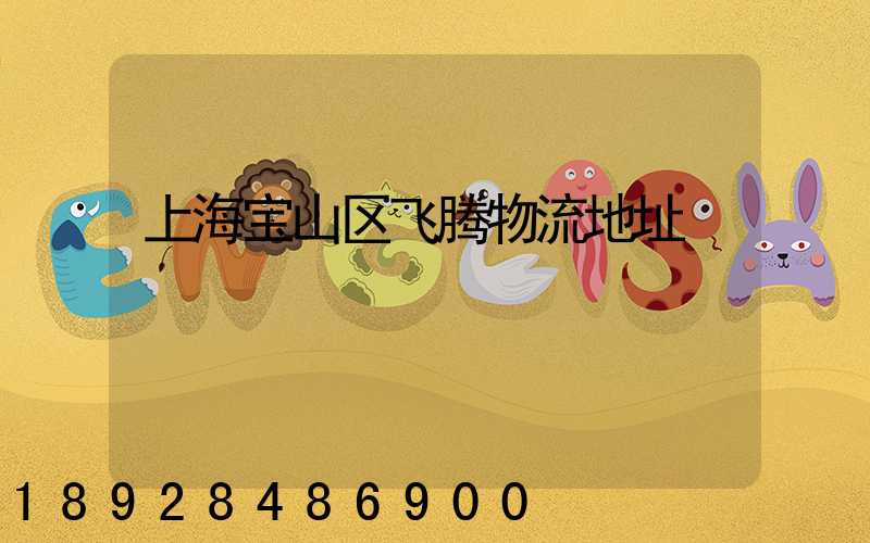 上海宝山区飞腾物流地址