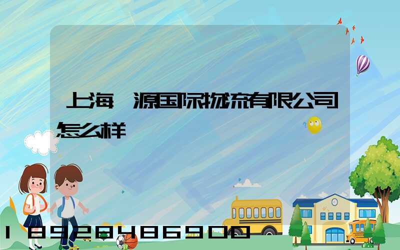 上海泓源国际物流有限公司怎么样