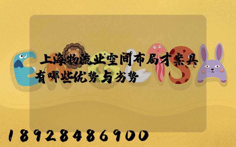 上海物流业空间布局才案具有哪些优势与劣势