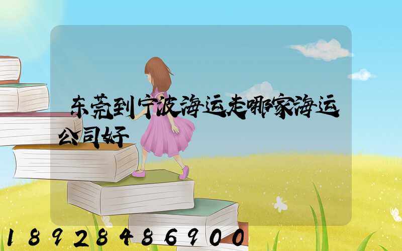 东莞到宁波海运走哪家海运公司好