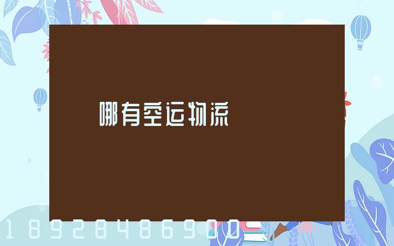 哪有空运物流