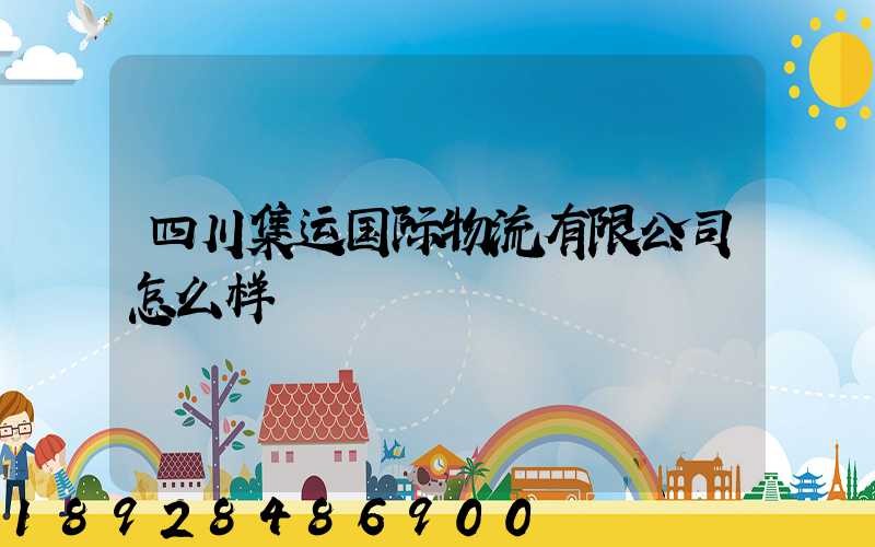 四川集运国际物流有限公司怎么样