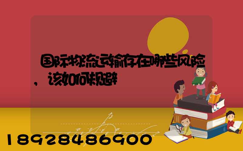 国际物流运输存在哪些风险,该如何规避