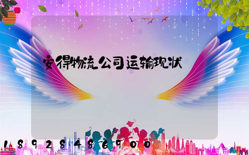 安得物流公司运输现状