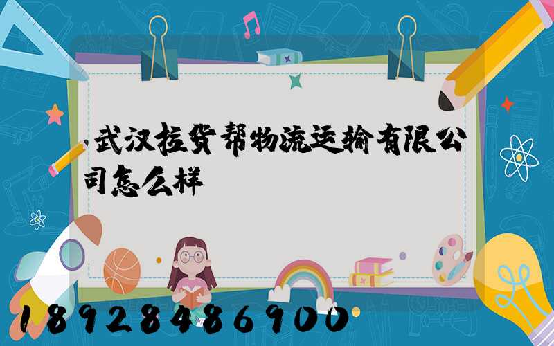 武汉拉货帮物流运输有限公司怎么样