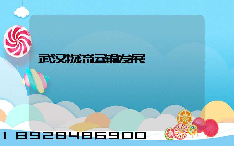 武汉物流运输发展