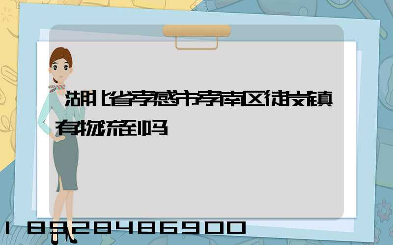 湖北省孝感市孝南区徒岗镇有物流到吗
