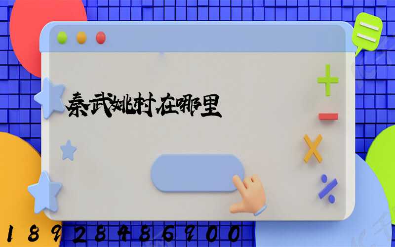 秦武姚村在哪里