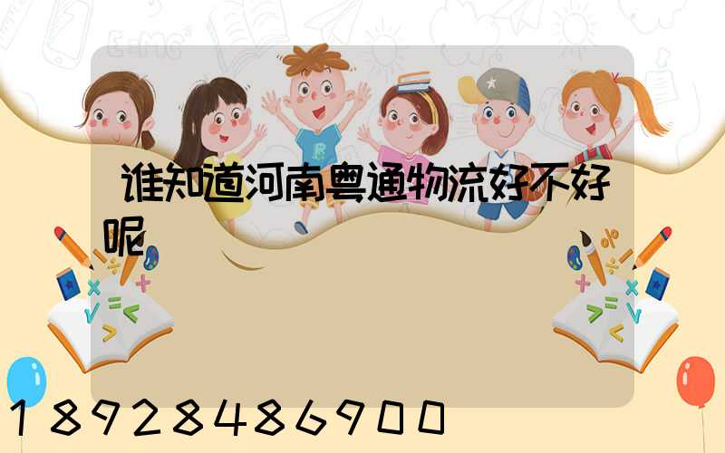 谁知道河南粤通物流好不好呢