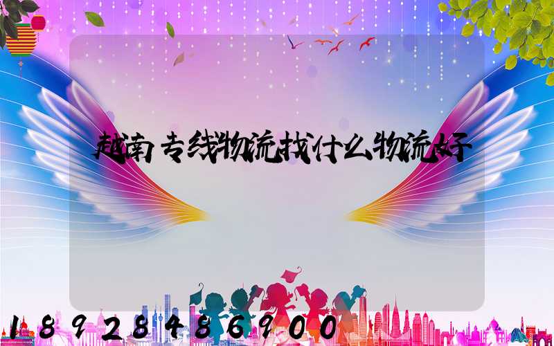 越南专线物流找什么物流好