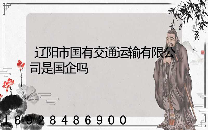 辽阳市国有交通运输有限公司是国企吗